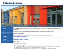 Tablet Screenshot of buergerforumellerau.de